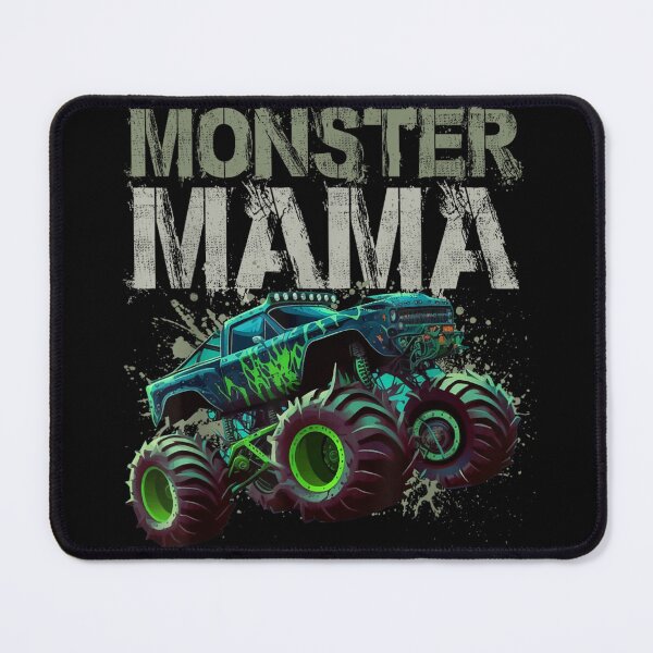 Item preview, Monster Mama Neon Green Splatter Grunge Monster Truck Big Wheel Art designed and sold by Serene woods.