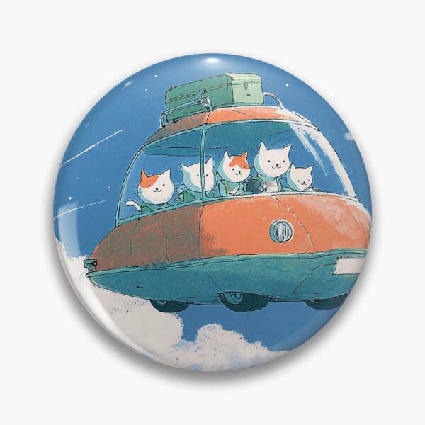 Artikelvorschau, Verspielte Flugkapsel mit reisenden Katzen entworfen und verkauft von KrintoryTees.