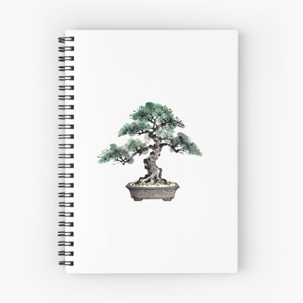 Item preview, Elegant Bonsai Tree Japanese Sumi-E Ink Art Zen Minimalist designed and sold by Artycom.