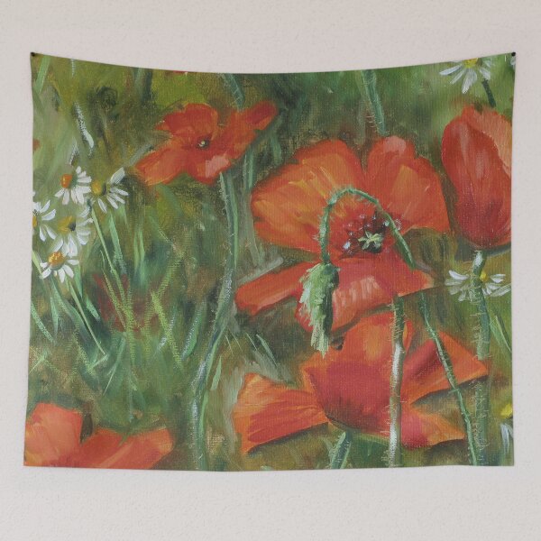 Item preview, Macro Poppy Bloom: Red Meadow Details designed and sold by JurateArt-DK.