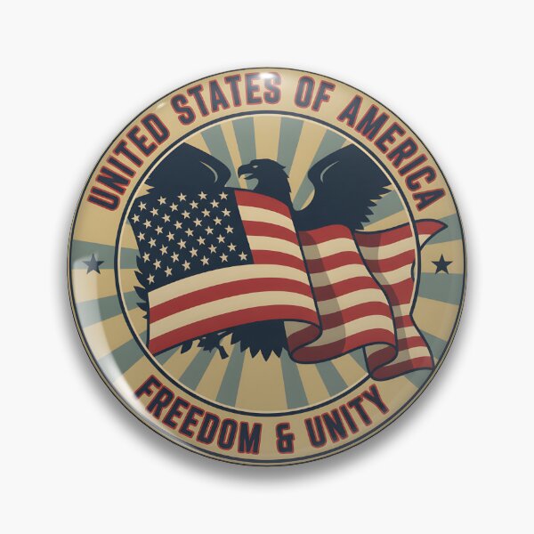 Item preview, Freedom and Unity United States Patriotic Emblem designed and sold by BoralisSynth.