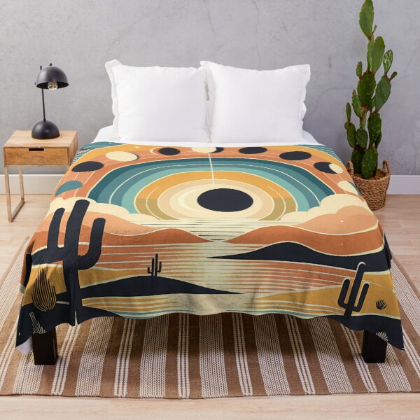 Item preview, Geometric Moon Phases Desert Sunset designed and sold by InkSmithery.