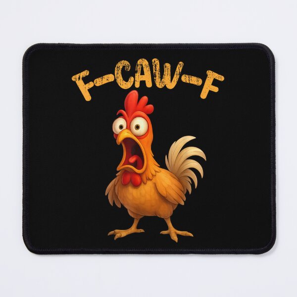 Item preview, F-CAW-F Screaming Chicken Funny Sarcastic Birb Meme Angry Rooster Graphic designed and sold by Taniyah Gomes.