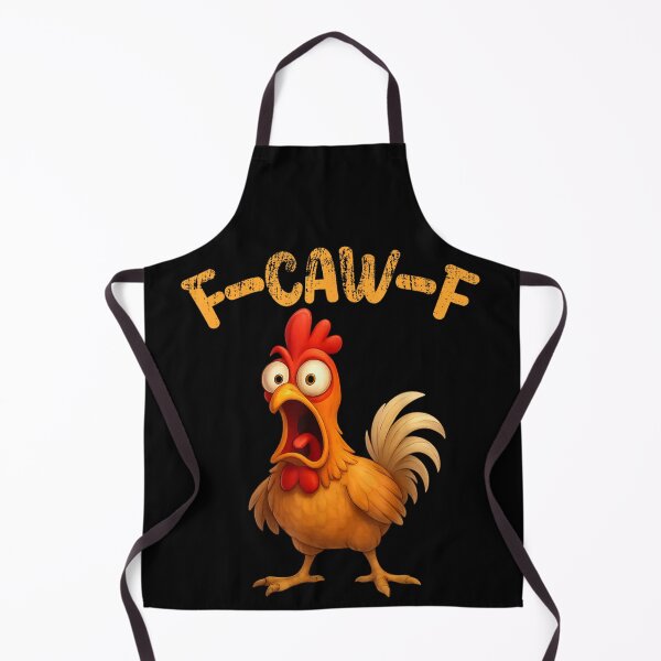 Item preview, F-CAW-F Screaming Chicken Funny Sarcastic Birb Meme Angry Rooster Graphic designed and sold by Taniyah Gomes.