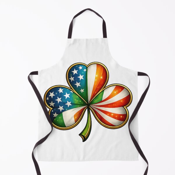 Item preview, Irish American Shamrock – USA & Ireland Flag Clover designed and sold by Rough Sketches – Ireland Inspired Art.