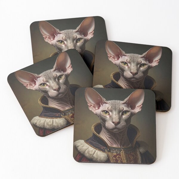 Item preview, Royal Sphynx Cat Renaissance Portrait designed and sold by Rutvain.