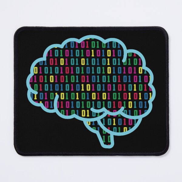 Item preview, Binary Brain – Colorful Digital Mind Code Art for Programmers & Tech Lovers designed and sold by WordPlayStudio.