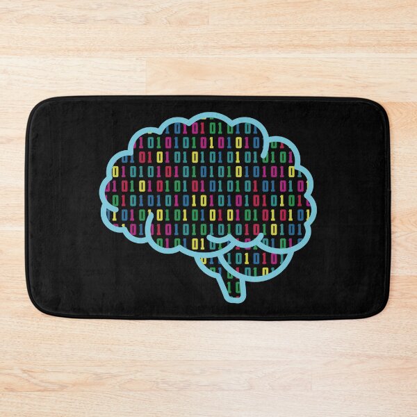 Item preview, Binary Brain – Colorful Digital Mind Code Art for Programmers & Tech Lovers designed and sold by WordPlayStudio.