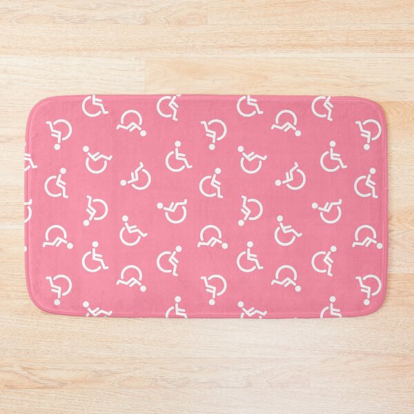 Item preview, Pink Wheelchair Seamless Pattern designed and sold by OEKAKIYASAN.