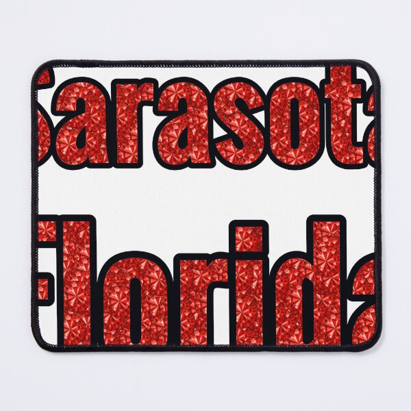 Item preview, Sarasota Florida City Name With Red Rhinestone designed and sold by TheIconSmith.