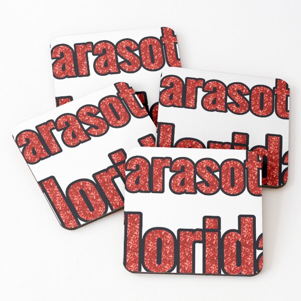 Item preview, Sarasota Florida City Name With Red Rhinestone designed and sold by TheIconSmith.