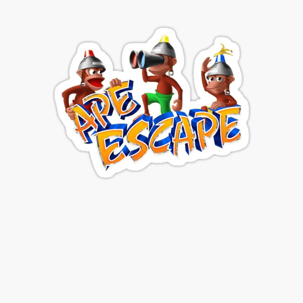 Ape Escape Ps1 Playstation Logo Sticker
