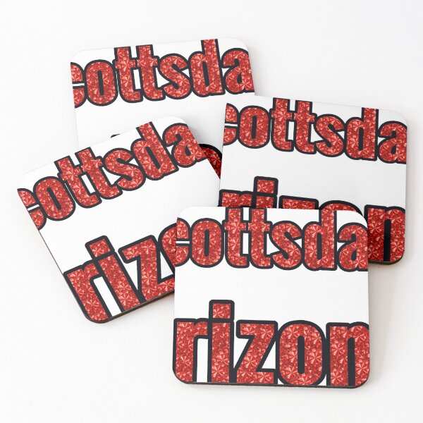 Item preview, Scottsdale Arizona City Name With Red Rhinestone designed and sold by TheIconSmith.