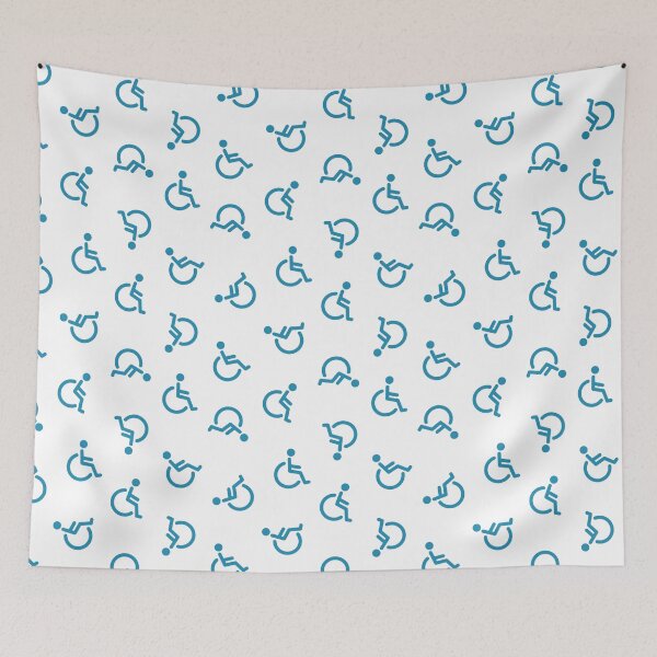 Item preview, Blue Accessibility Seamless Pattern designed and sold by OEKAKIYASAN.