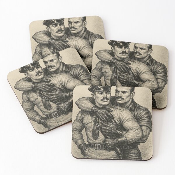 Item preview, Feel - Vintage Gay Leather Legends Berlin Uniform Brotherhood Series Leder Pride Tom of Finland Tribute Graphic Design designed and sold by ItsAKinkThing.