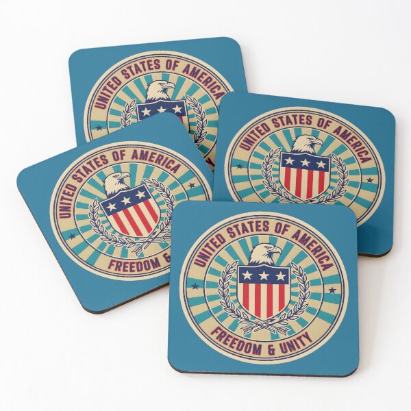 Item preview, Freedom and Unity USA Patriotic Shield Emblem designed and sold by BoralisSynth.