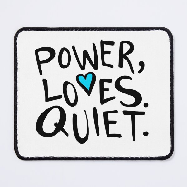 Item preview, Power Loves Quiet – Minimalist Typography Quote designed and sold by Cindralith.