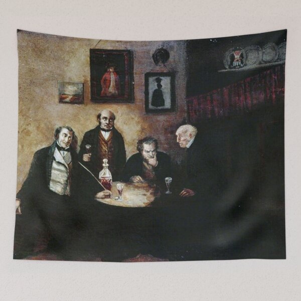 Item preview, The Argument Vintage Painting designed and sold by tomorrowsart.