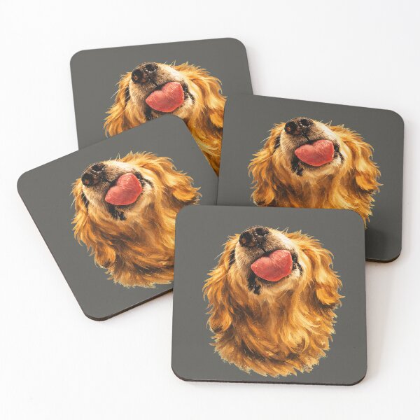 Item preview, Funny Golden Retriever Nose and Tongue Close-Up designed and sold by Sn1ver.