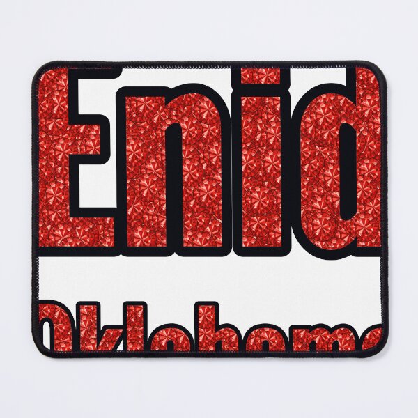 Item preview, Enid Oklahoma City Name With Red Rhinestone designed and sold by TheIconSmith.