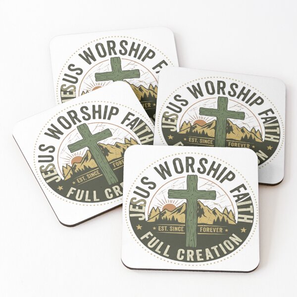 Item preview, Retro Jesus Worship Faith Cross - Vintage Christian Mountain Aesthetic designed and sold by Wear Sculpt.
