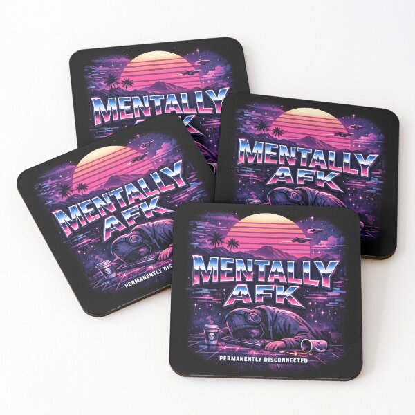 Item preview, Mentally AFK Vaporwave Aesthetic – Permanently Disconnected Gamer Burnout Design designed and sold by MaxLevelMerch.