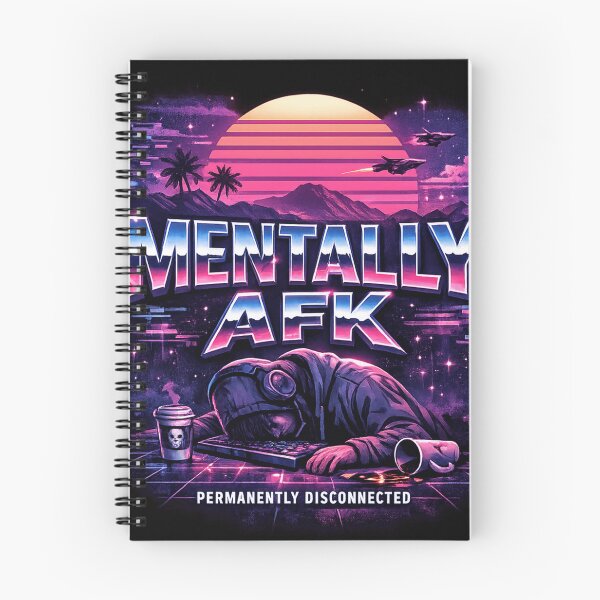 Item preview, Mentally AFK Vaporwave Aesthetic – Permanently Disconnected Gamer Burnout Design designed and sold by MaxLevelMerch.
