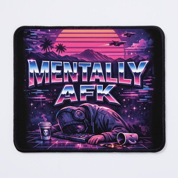 Item preview, Mentally AFK Vaporwave Aesthetic – Permanently Disconnected Gamer Burnout Design designed and sold by MaxLevelMerch.