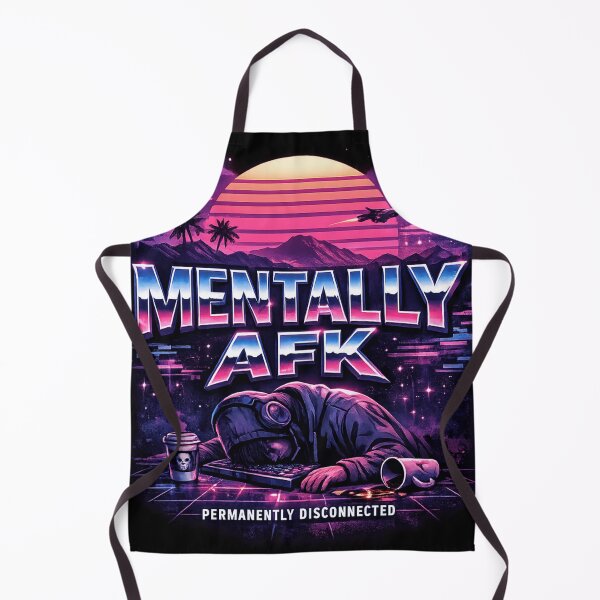 Item preview, Mentally AFK Vaporwave Aesthetic – Permanently Disconnected Gamer Burnout Design designed and sold by MaxLevelMerch.