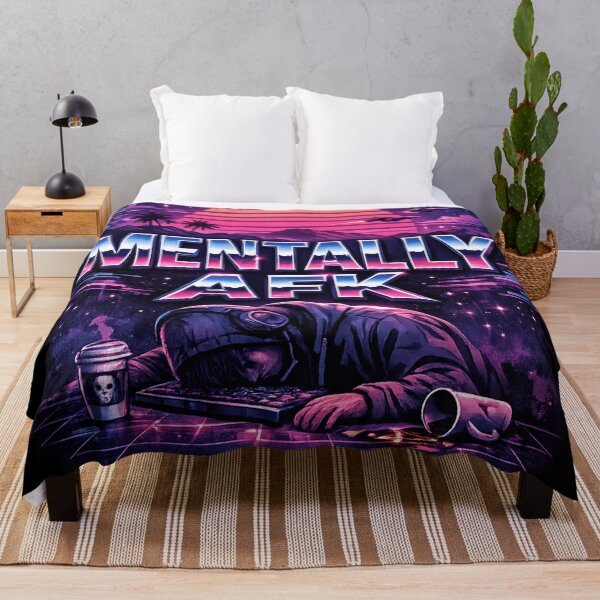 Item preview, Mentally AFK Vaporwave Aesthetic – Permanently Disconnected Gamer Burnout Design designed and sold by MaxLevelMerch.
