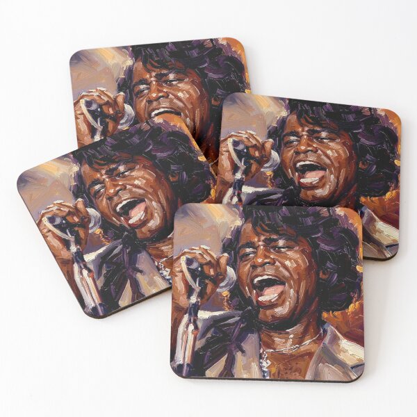 Item preview, Title: The Godfather of Soul – Expressive Oil Portrait designed and sold by Art's Diner.