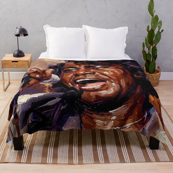 Item preview, Title: The Godfather of Soul – Expressive Oil Portrait designed and sold by Art's Diner.