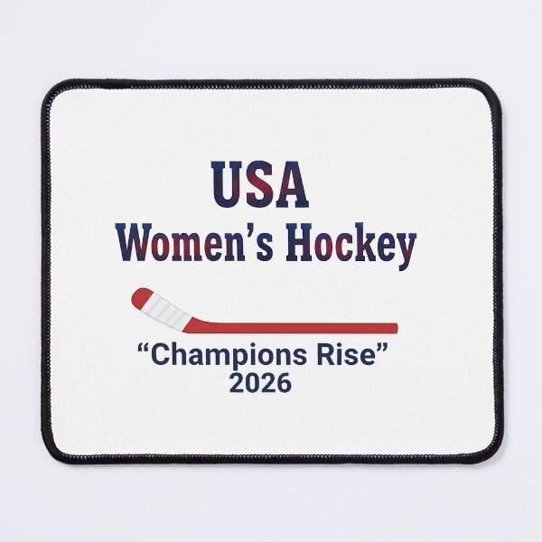 Item preview, USA Women's Hockey 2026 - Champions Rise designed and sold by CrispyMeowsart.