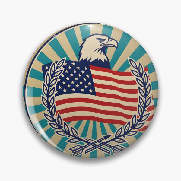 Item preview, Freedom and Unity American Eagle Retro Sunburst designed and sold by BoralisSynth.