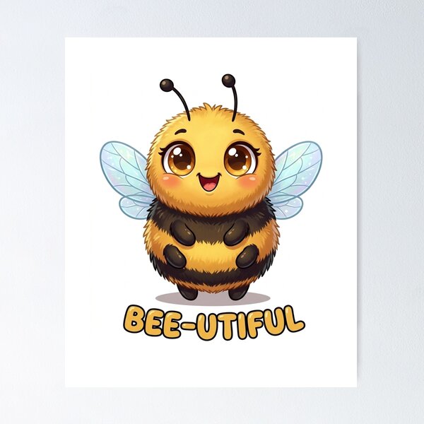 Item preview, Bee-utiful Kawaii Bumblebee designed and sold by PeachyDoodless.