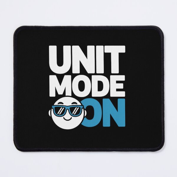 Item preview, Unit Mode On - Funny Motivational Cool Emoji with Sunglasses Graphic T-Shirt Design designed and sold by 92160057.