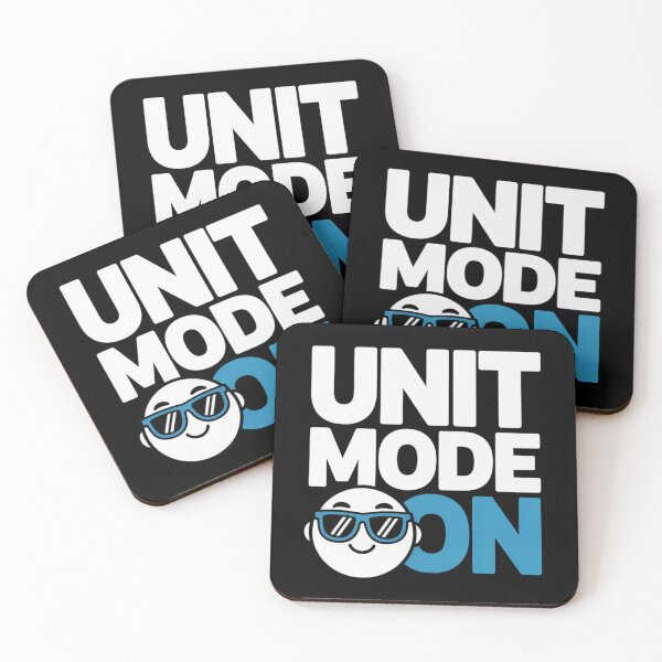 Item preview, Unit Mode On - Funny Motivational Cool Emoji with Sunglasses Graphic T-Shirt Design designed and sold by 92160057.