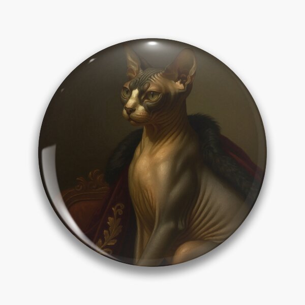 Item preview, Royal Sphynx Cat on Throne designed and sold by Rutvain.