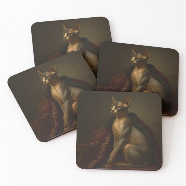 Item preview, Royal Sphynx Cat on Throne designed and sold by Rutvain.