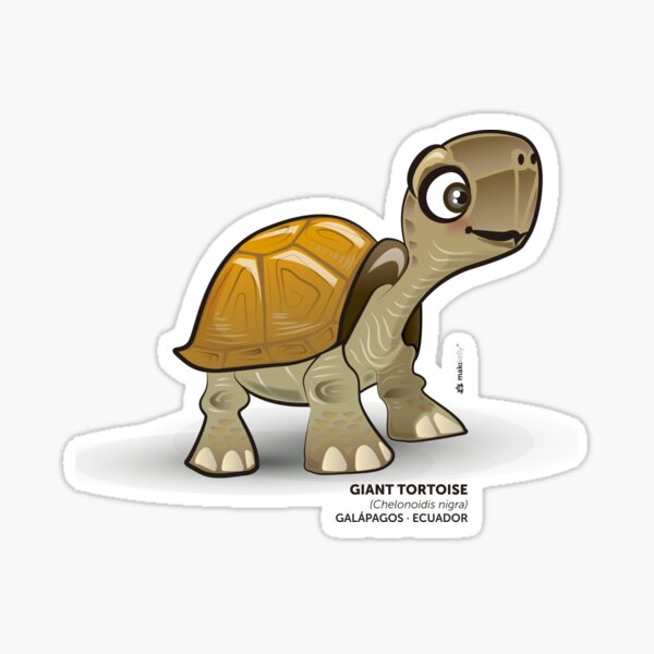 Galapagos Giant Tortoise Sticker