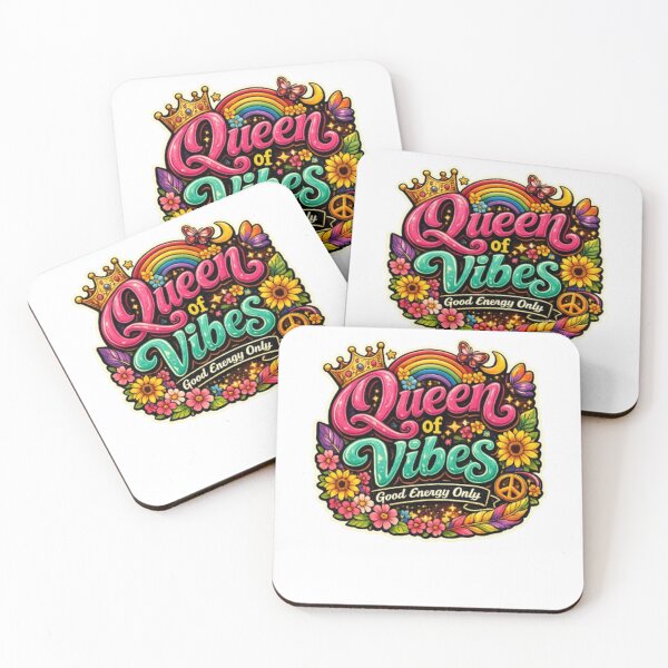 Item preview, Queen of Vibes Design | Good Energy Only | Boho Rainbow Aesthetic designed and sold by ELVIN DESIGNS.