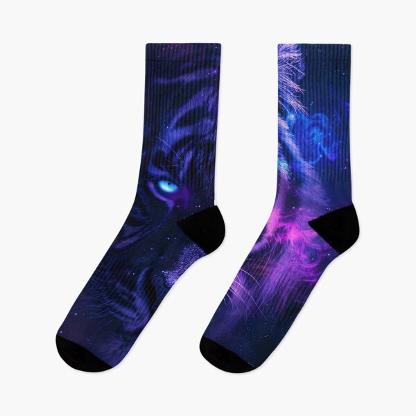 Item preview, Tiger Portrait With Purple Cosmic Background designed and sold by QuantumDrift.
