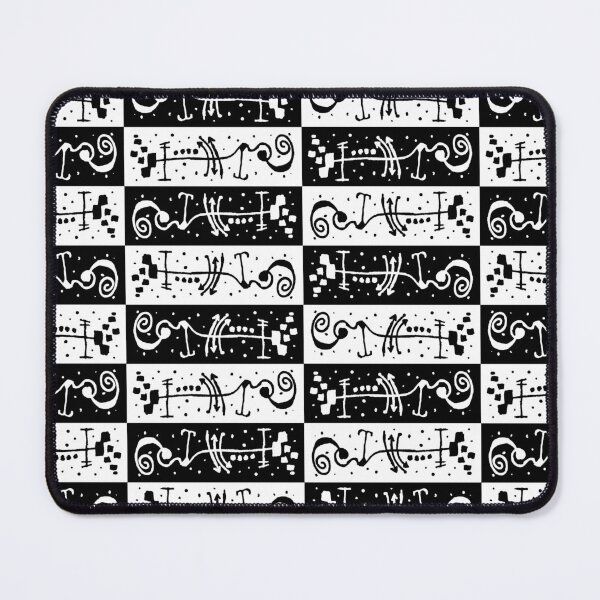 Item preview, Abstract Geometric Black & White Pattern – Hand Drawn Pattern designed and sold by DFLC Prints.