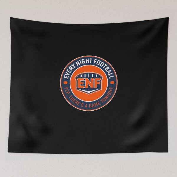 Item preview, Every Night Football Circular (Navy  Orange)  designed and sold by jeedaharoun.