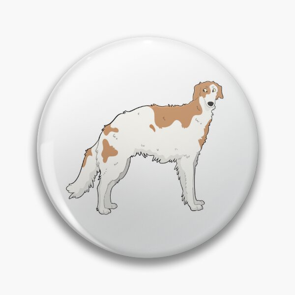 Item preview, Tan Borzoi Russian Sighthound Cartoon Illustration Sticker designed and sold by critterkibble.