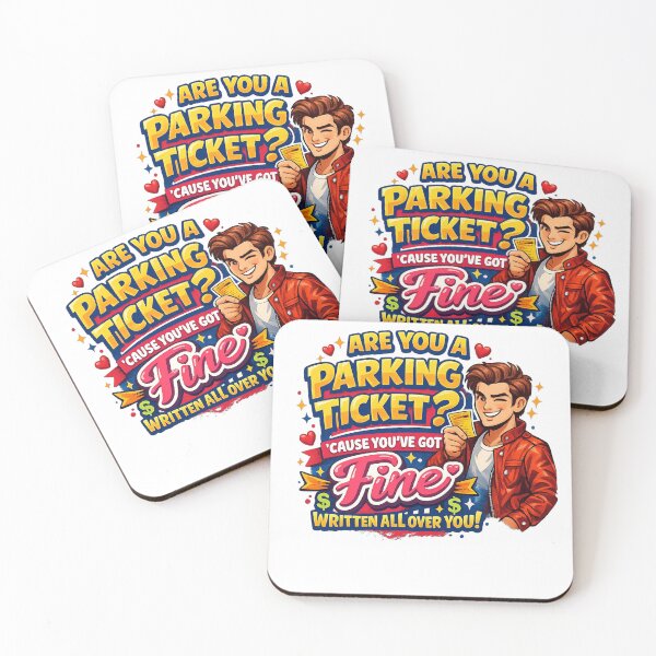 Item preview, Are You a Parking Ticket? Funny Flirty Pickup Line T-Shirt – Cute Romantic Humor Design for T-Shirts & Stickers designed and sold by Sushikidsntod.