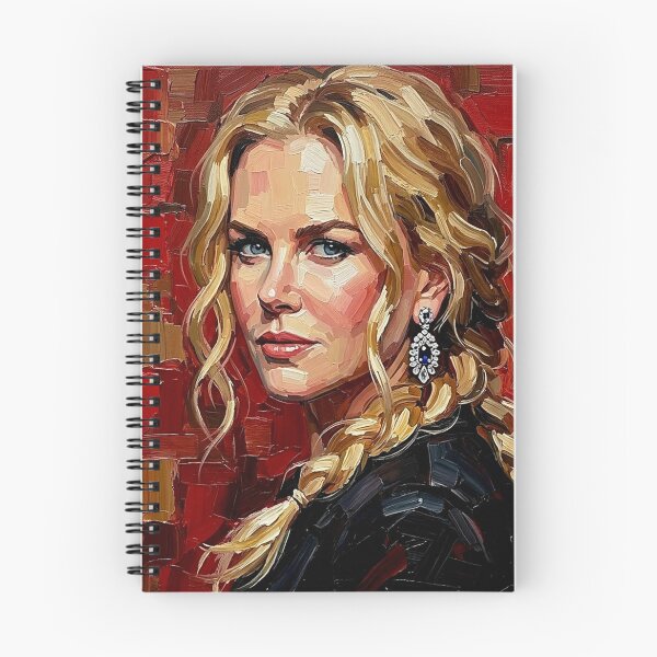 Item preview, Hollywood Elegance – Expressive Nicole Kidman Oil Portrait designed and sold by Art's Diner.