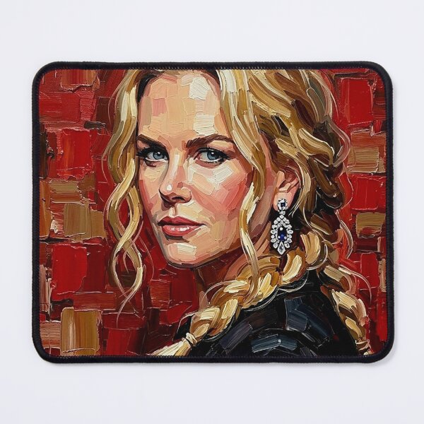 Item preview, Hollywood Elegance – Expressive Nicole Kidman Oil Portrait designed and sold by Art's Diner.