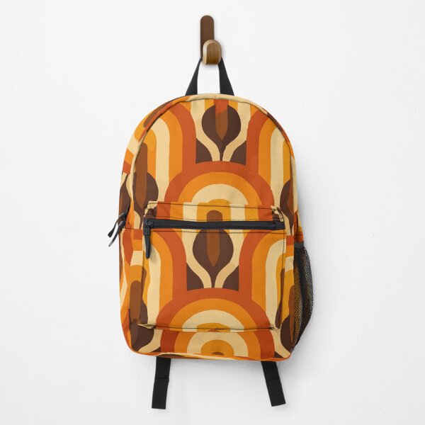 Item preview, 70s Retro Geometric Arch Pattern – Vintage Mustard and Burnt Orange Aesthetic designed and sold by Far Out Goods.
