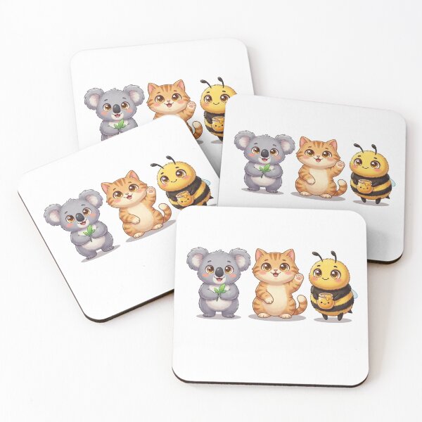 Item preview, Kawaii Animal Friends Set designed and sold by PeachyDoodless.